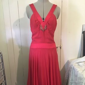 BCBG MaxAzria Silk party wedding guest dress